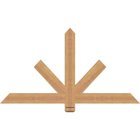 Ekena Millwork Kennewick Timber Gable Bracket, Western Red Cedar, 48"W x 26"H x 1 1/2"D x 3 1/2"F, 13/12 Pitch GBW048X26X0204KEN00SWR